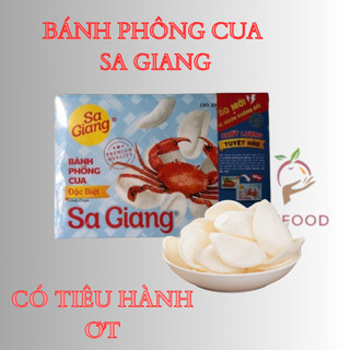 Bánh phồng cua hiệu Sa Giang hộp 200g, vị cua tự nhiên, thơm giòn hảo hạng
