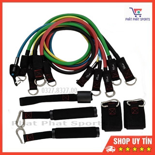 Bộ dây ngũ sắc cao cấp latex 150LB - 500LB bảo hành 12 tháng - 1 đổi 1 trong 1 tuần