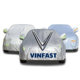 Bạt phủ xe ô tô vinfast fadil, lux a 2.0, sa, vf e34, vf5, v8, vf9 chất liệu bạt tráng nhôm 3 lớp, có khóa kéo cửa lái