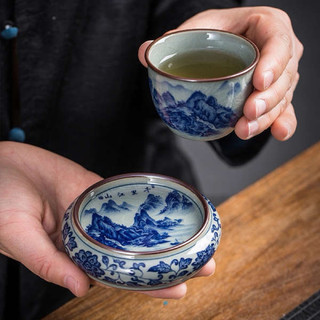 Kê nắp ấm, lót chén sứ cảnh đức