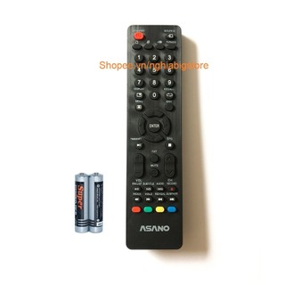 Remote điều khiển tv asano lcd led internet tivi kèm pin