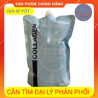 [TẶNG MŨ TRÙM HẤP TÓC] Hấp phục hồi Collagen Pro Calodia Ý chính hãng 1000ml