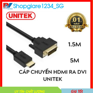 Cáp HDMI to DVI 24+1 UNITEK 1.5m/ 5m, loại xịn. Chính hãng Unitek