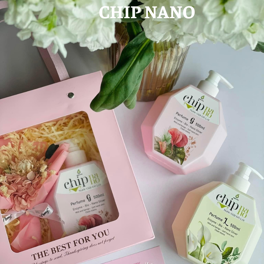 Combo 2 Nước Giặt Đồ Lót Sinh Học Hương Nước Hoa Pháp ORGANIC CHIP NANO