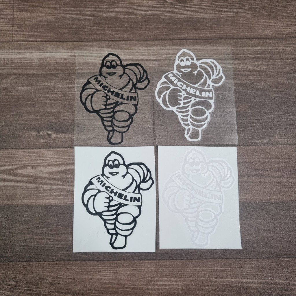 Miếng tem decal nền trong hình MECHILIN trang trí xe máy siêu chất