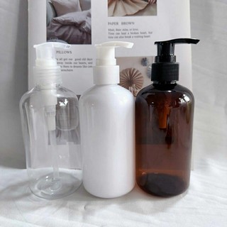 Chai nhựa pet 500ml lùn vòi nhấn trắng