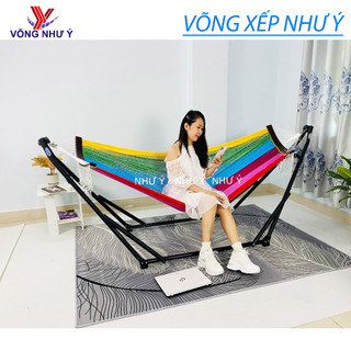  Bộ võng xếp Hàn Quốc cao cấp Như Ý đẹp trẻ trung lưới võng gấp gọn có nhiểu màu hiện đại lựa chọn 