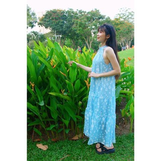 [HÀNG QC] Đầm maxi cố yếm gợi cảm