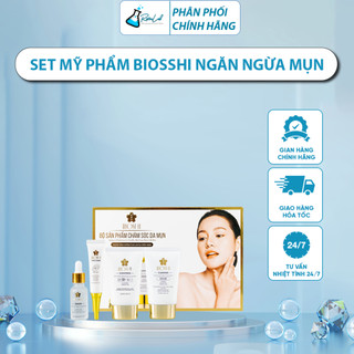 Set Mỹ Phẩm Biosshi Ngăn Ngừa Mụn, Dưỡng Sáng Làn Da Chắc Khỏe Bộ Mỹ Phẩm 4 Món - Tổng Kho Mỹ Phẩm Room Lab