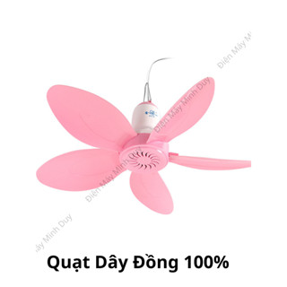 Quạt trần MINI 5 cánh, quạt treo màn, treo mùng đuổi muỗi đuổi ruồi, sải cánh 42mm, siêu êm tiết kiệm điện