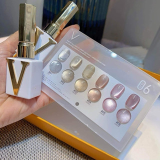 Set sơn mắt mèo ánh trăng 6 chai sáng mịn tặng bảng màu