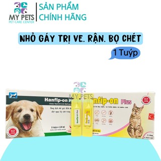 Hanfip-on Plus nhỏ sống lưng trị ve, bọ chét cho chó mèo