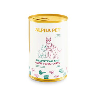 Pate alpha pet 400gr vị bò bít tết – nha đam | alpha pet beefsteak and aloe vera paste 400gr