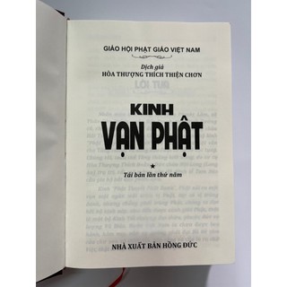 Sách - Kinh Vạn Phật ( Bìa Cứng, Bản đẹp)