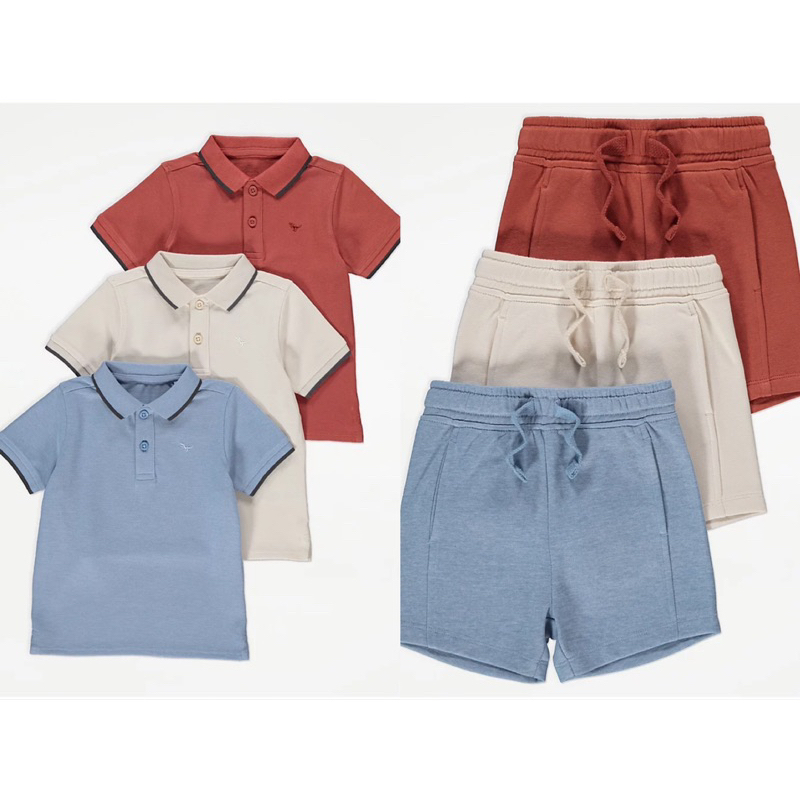 Set 3 bộ polo bé trai