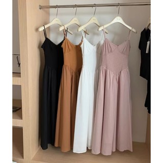 [Bigsize 55-100kg] Váy 2 dây maxi mix ren xoè bay