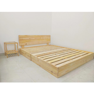 Giường Ngủ Pallet Gỗ Tự Nhiên Cao Cấp| cao 20cm Gấp Gọn Nhiều Kích Thước