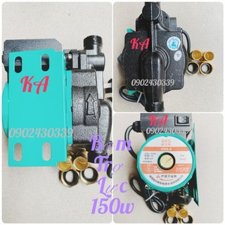 Máy Bơm Tăng Áp  150W - kèm rơle tự ngắt - Máy bơm trợ lực nước nóng, trợ lực máy giặt