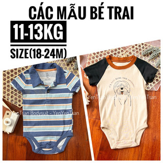 𝐂𝐇𝐎̣𝐍 𝐌𝐀̂̃𝐔 , Body chip Cộc Tay cho bé trai, bodysuit carter sơ sinh, body chip tay ngắn