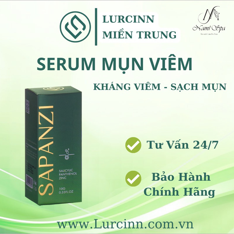 [LURCINN] Serum Chăm Sóc Da Mụn Mờ Thâm LURCINN SAPANZI Prevent Acne 10ml