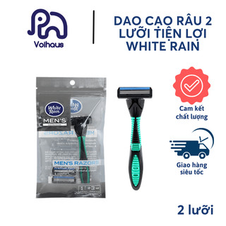Dao cạo râu White Rain Men Razors kèm 3 lưỡi hàng Mỹ chính hãng