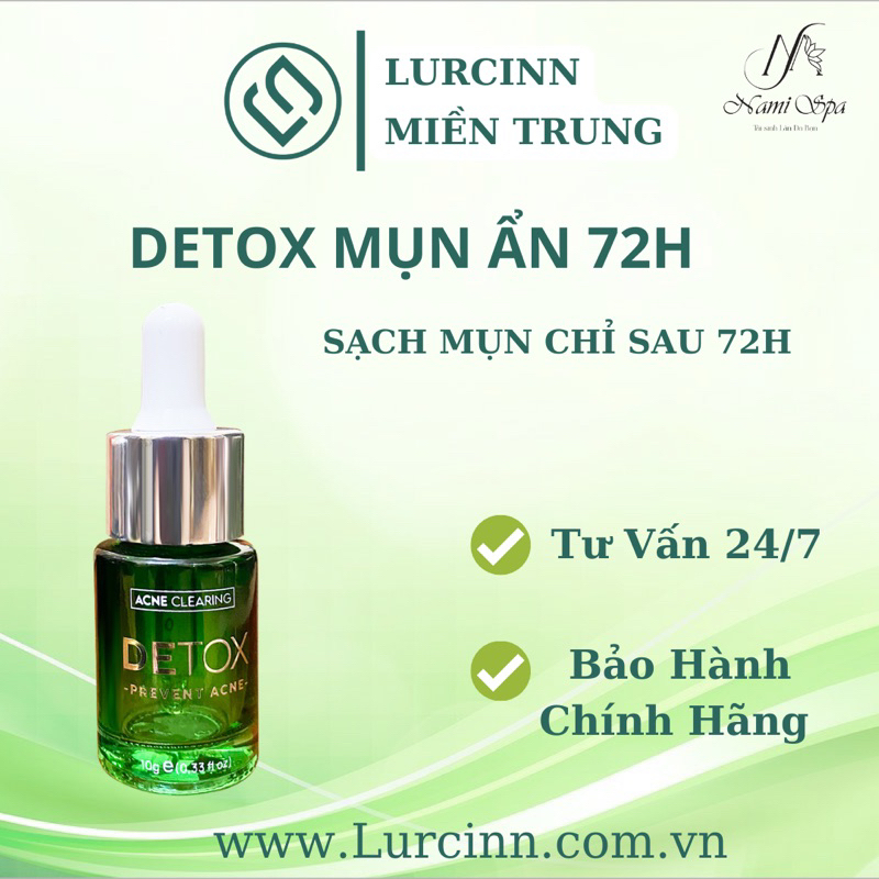 [LURCINN ] Serum Chăm Sóc Da Mụn Mờ Thâm LURCINN Prevent Acne Detox 10ml