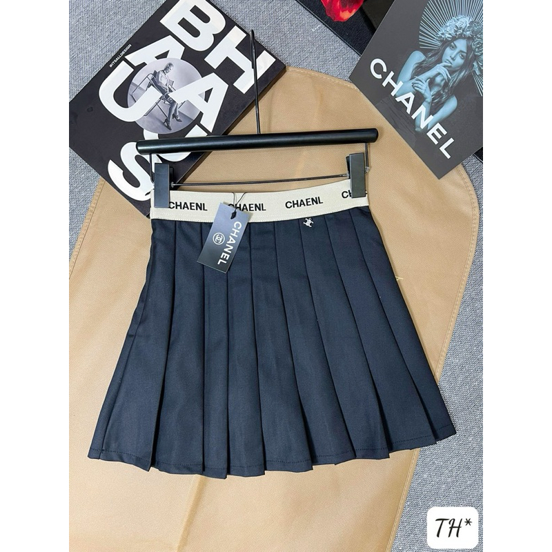 Chân Váy Xếp ly cạp Chà leo