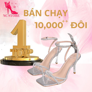 Sandal cao gót quai đá gót ngọc 7p mã M4