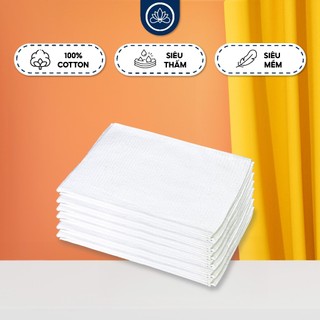 Khăn Lau Cao Cấp Làm Từ 100% Cotton Mềm Mịn, Thấm Hút, Chuyên Dụng Lau Bếp, Lau Xe, Lau Nhà, Lau Sàn, Đa Năng