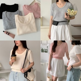 Nutcloset - áo len tăm cộc tay_a1301