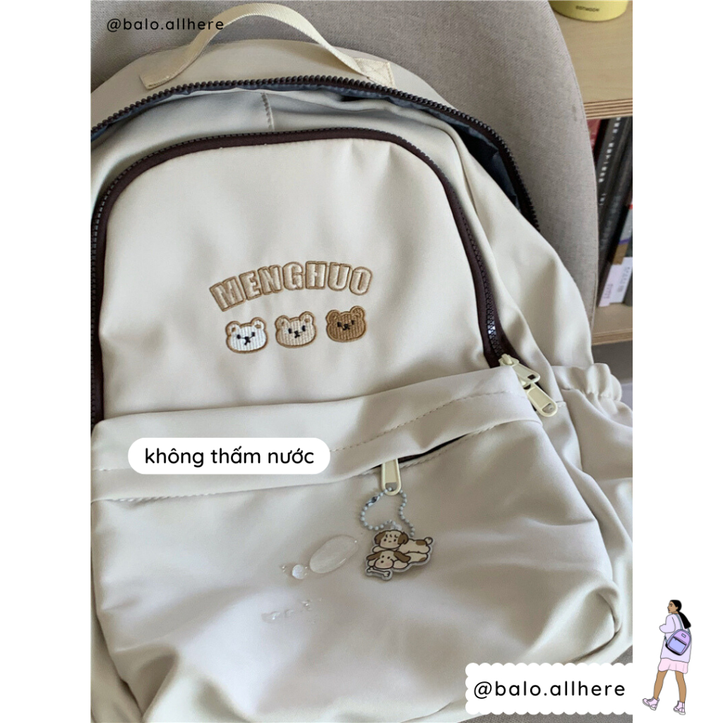 Balo Đi Học Cặp Sách Nữ Ulzzang Không Thấm Nước