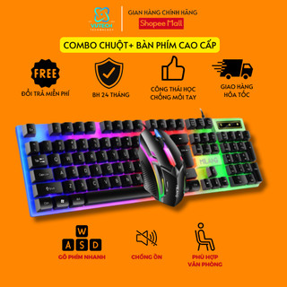 Bộ bàn phím chuột có dây VUTECH MILANG combo gồm chuột và bàn phím văn phòng giá rẻ cho pc