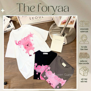 Áo Thun Loppy Ngôi Sao Form Rộng Unisex Cute Chất Cotton Thoáng Mát A01