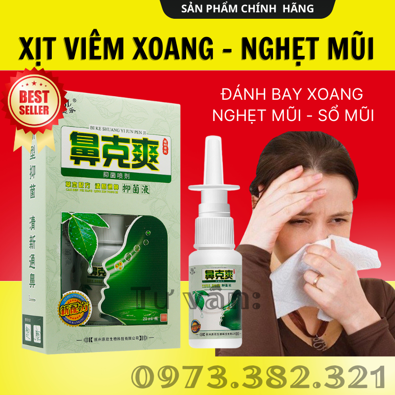 Xịt Mũi Xoang JIMING TANG 20ml Nội Địa Trung Thông Mũi Dễ Thở Cực Kì Hiệu