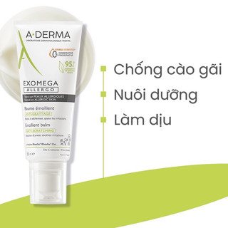 ✅ A-Derma Exomega Emollient Cream (200ml)Kem Dưỡng Ẩm Vô Trùng cho Viêm Da Cơ Địa/Da Khô