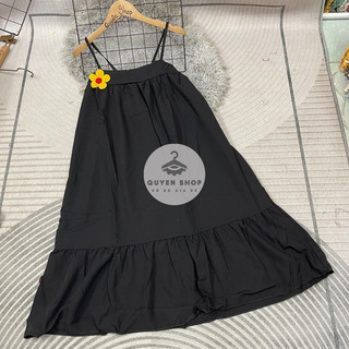 60kg- Đầm 2 dây, vải mềm, dáng đuôi cá.