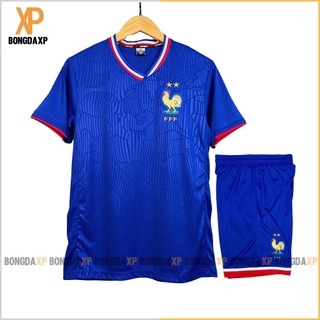 Áo Đá Bóng Pháp Bích 2024, Đồ Đá Banh Vải Thun Lạnh Cao Cấp