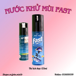 Xịt khử mùi fast 125ml khử mùi trong ôtô, nón bảo hiểm, vớ, giày,...