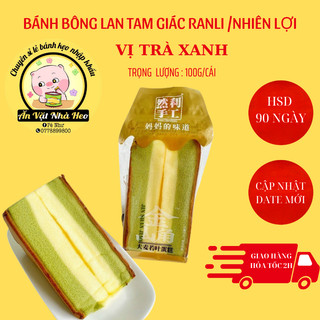 BÁNH BÔNG LAN TAM GIÁC VỊ TRÀ XANH ( 1 cái ) MÃ MTGONG