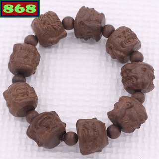 Chuỗi Đeo Tay Thập Bát La Hán gỗ đàn hương 18 Ly - Chuỗi Size Lớn - Phong Thủy 868