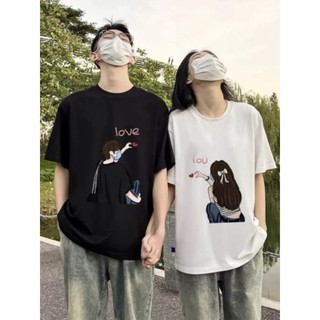 Áo thun cặp in hình cute dành cho cặp đôi-couple utrb