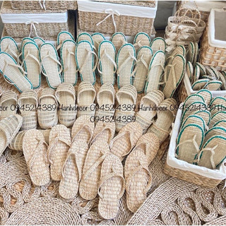 (Hàng Loại 1-Siêu Bền) Dép cói thời trang, dép đi trong nhà 1988Home Lục Bình ,Đa Dạng Mẫu Mã