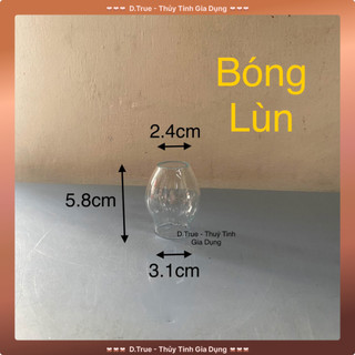 Bóng đèn dầu lùn thủy tinh cổ diển