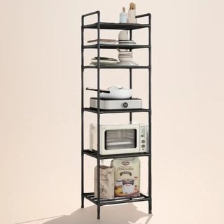 Kệ Nhà Bếp, Kệ Phòng Khách, Kệ Đa Năng 6 Tầng Khung Thép Carbon Phun Sơn Tĩnh Điện Chống Rỉ