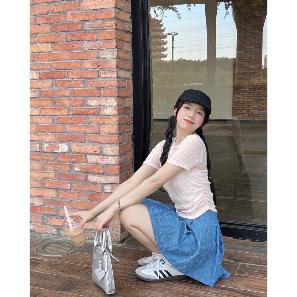 Set Áo Ren Hoa Mềm Cổ Tròn Dáng Crt (Kèm Áo 2S Bên Trong) M3264 - TVXQC