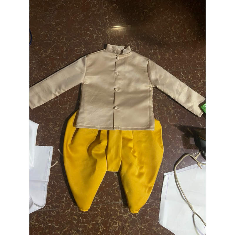bộ đồ dân tộc Khmer cho bé trai (tặng cài áo)