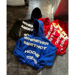 ( vải đẹp ) áo hoodie nam nữ WHENEVER in nổi 3D cực nét form rộng phông cách hàn quốc