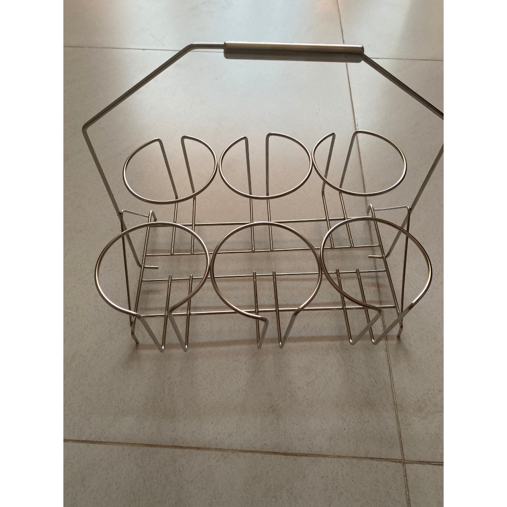 Xách Cốc Ly inox 6 Ly Loại Dày Phi 8cm