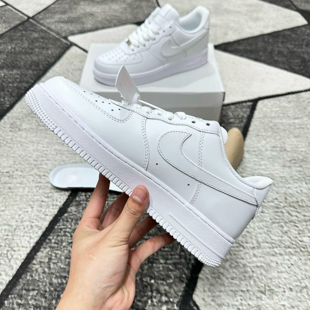 Giày Af1 trắng nam nữ, giày Air Force 1 full trắng bản trung full pk | BigBuy360 - bigbuy360.vn