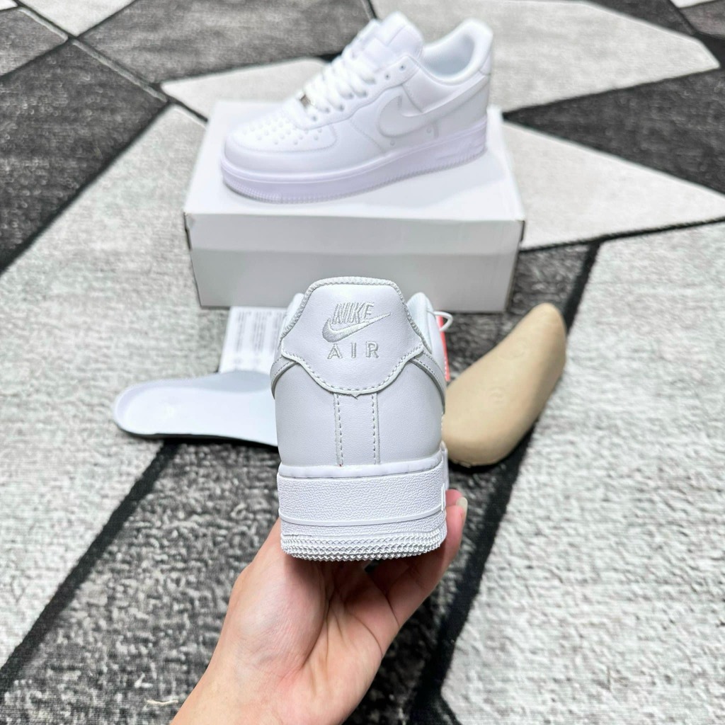 Giày Af1 trắng nam nữ, giày Air Force 1 full trắng bản trung full pk | BigBuy360 - bigbuy360.vn